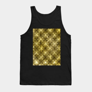 Stylized pattern in gold tones Tank Top